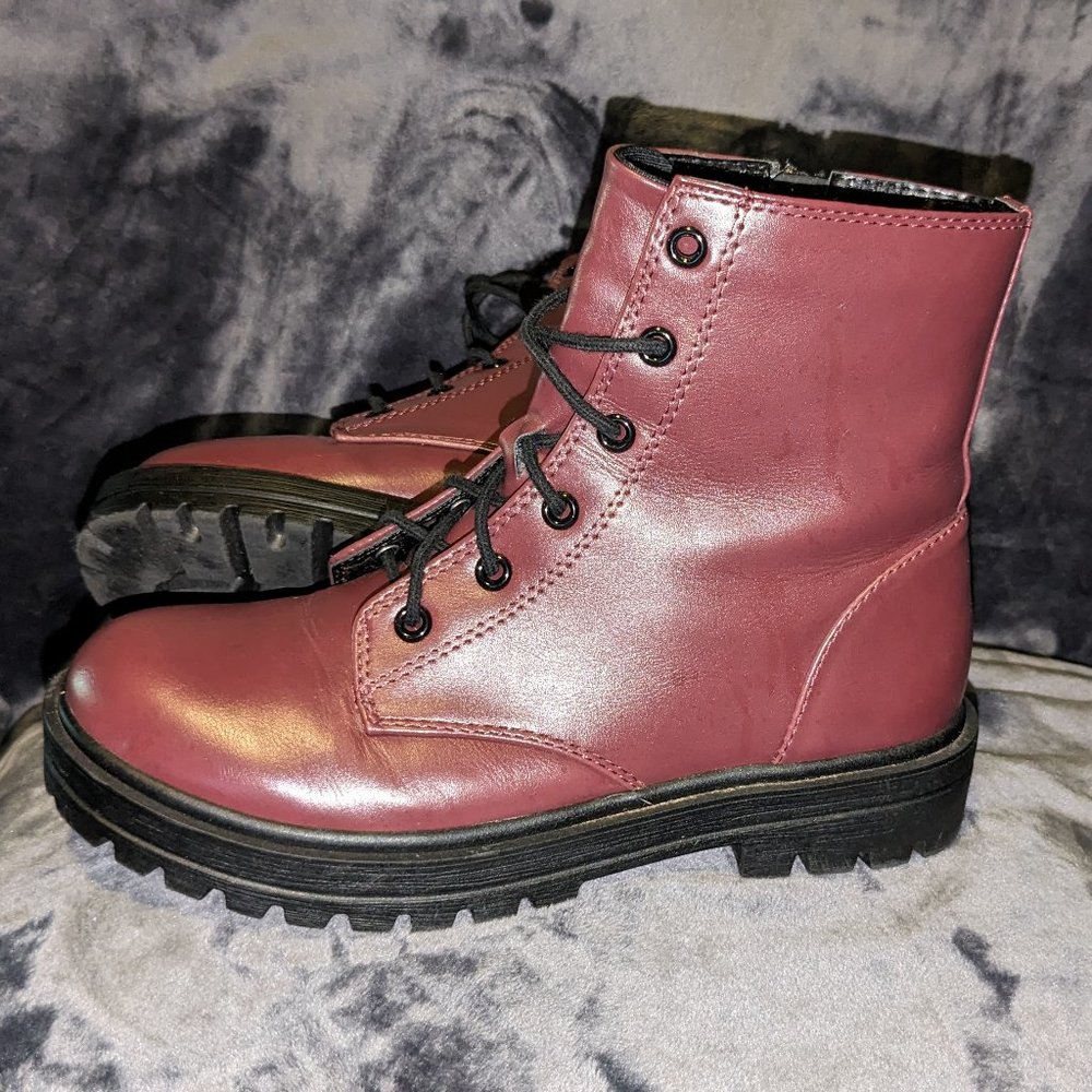 UNR8ED - COMBAT BOOTS -5M Big Kid